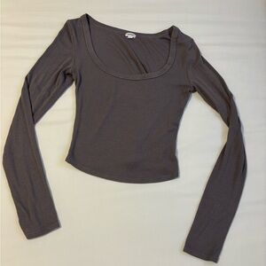 Garage Gray Long Sleeve Women's Top